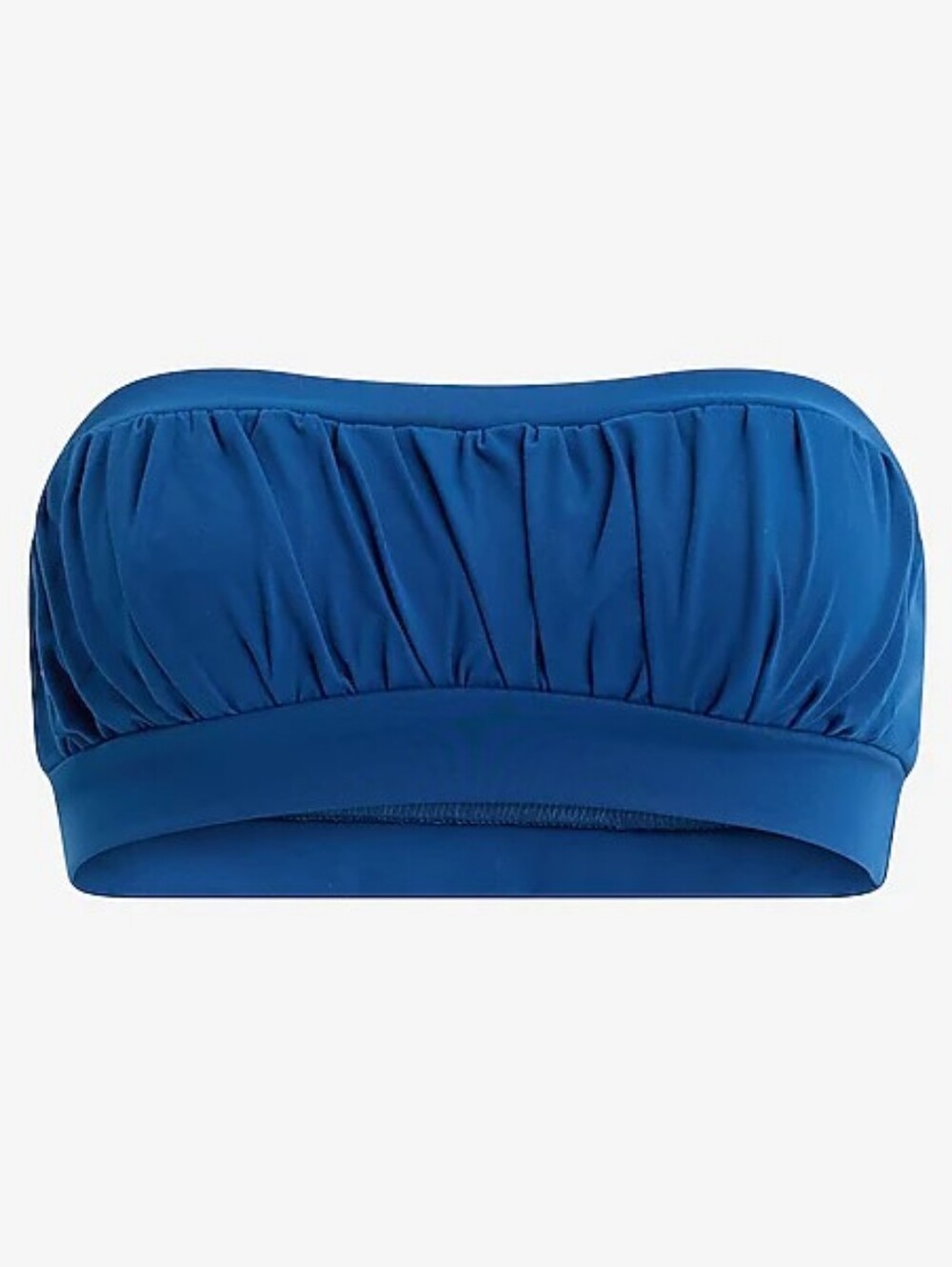 NWT Strapless Ruched Bandeau Top - Royal Blue